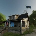 usa flags with elmcreek wolves v1.0 fs22 3