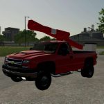 vintage chevy bucket truck v1.0 fs22 2