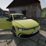 volkswagen golf 8 r line v1.0 fs22 2