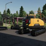 volvo ecr145el with variable arm v1.0 fs22 2