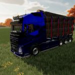 volvo fh16 wood with autoload v1.0 fs22 5