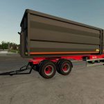 volvo hooklift jyki trailer container pack v1.0 fs22 2