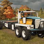 western twin steer truck v1.0 fs22 10