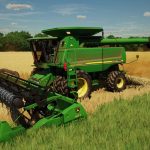 wheat and barley stubble with tire tracks v1.0 fs22 2