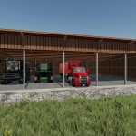 wood shed 25x15m v1.0 fs22 1