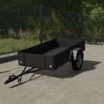 wooden car trailer v1.0 fs22 1