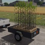 wooden car trailer v1.0 fs22 2