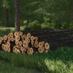 wooden pile prefab v1.0 fs22 1