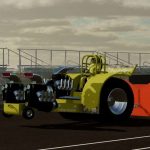 yellow thunder pulling tractor v1.0 fs22 2