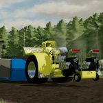 yellow thunder pulling tractor v1.0 fs22 3