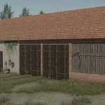 barn cow shed in the post german style v1.0 fs22 1