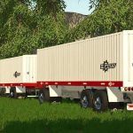 elfierro 3 axle trailer v1.0 fs22 2