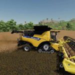 jd hd50f with integrated cutterbar wagon v1.0 fs22 4