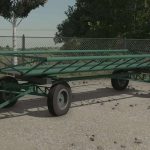 old bale trailer v1.0 fs22 3