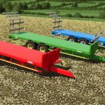 smyth 28ft bale trailer v1.0 fs22 2