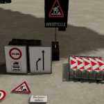 construction site signs pack 2 v2.0.0.1 fs22 1