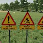 french temporary signs v1.1 fs22 1