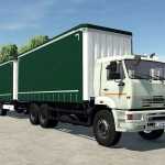 kamaz 6520 curtain 2Btandem trailer v1.0 fs22 1