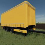 kamaz 6520 curtain 2Btandem trailer v1.0 fs22 5