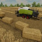 krone big pack 1290 hdp vc a claas quadrant 5300 fc v1.0 fs22 2