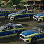 mercedes benz e class 2016 police skin pack v1.0 fs22 1