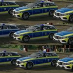 mercedes benz e class 2016 police skin pack v1.0 fs22 2