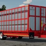 broughan 28 foot animal trailer v1.0 fs22 4