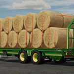 broughan 28 foot low bed trailer v1.0 fs22 2