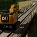 caterpillar 323e hi rail v1.0 fs22 2