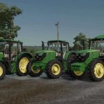 john deere 6m pack v1.2 fs22 2