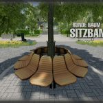 round tree bench v1.0 fs22 3