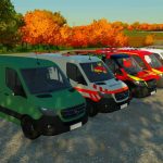 2018 mercedes benz sprinter pack v1.0 fs22 2