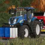 balewrap silage barrel holder v1.0 fs22 1