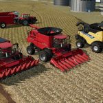 cnh 8 row corn headers fully animated v1.0 fs22 2