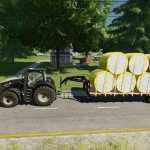 gooseneck hitch adapter with bale spikes v1.0 fs22 1