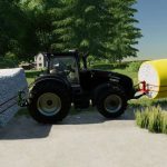 gooseneck hitch adapter with bale spikes v1.0 fs22 2