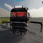 volvo fh16 5 axles with effer crane v1.0 fs22 3