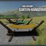 wooden ship garden hammock v1.0 fs22 1