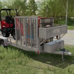 2 axle mower trailer v1.0 fs22 2