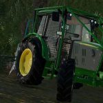 john deere 5r forestry v1.0 fs22 2