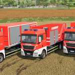 man tgx hkl fire truck a containers v1.0 fs22 1