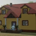 modern yellow farmhouse v1.0 fs22 2