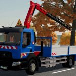 renault d16 a iveco x way grue enedis trucks v1.0 fs22 2