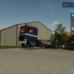 volvo f12 en 20ft en dtec chachis v1.0 fs22 2